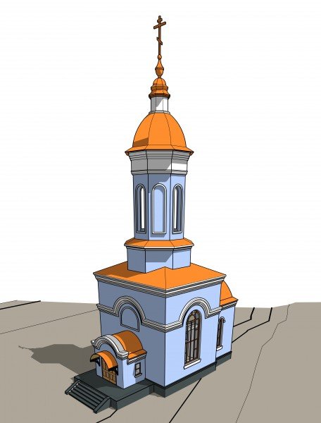 Колокольня карандашом