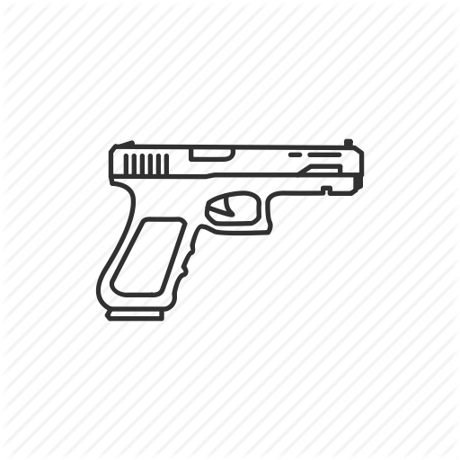 Пистолет Глок 18 контур