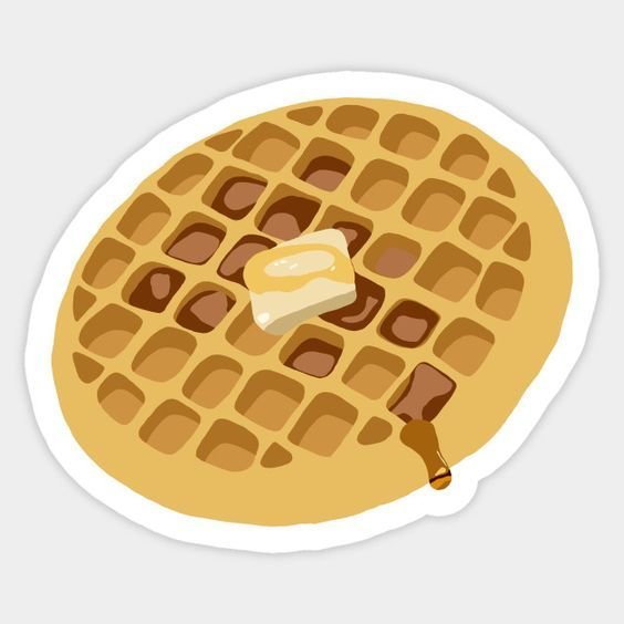 Вафли с наклейками