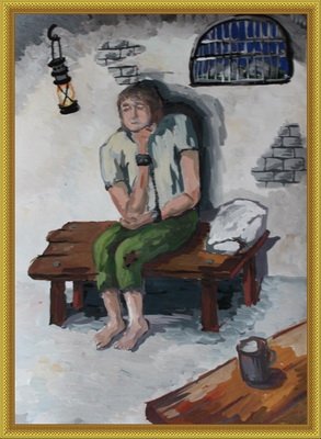 Иллюстрация к стихотворению узник Пушкина