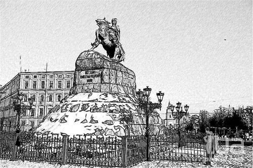 Раскраска достопримечательности Киева