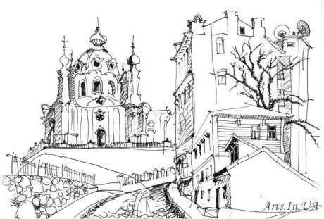 Рисунок киев (44 фото)