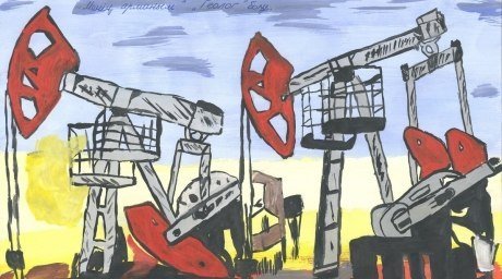 Нефтяная вышка вектор