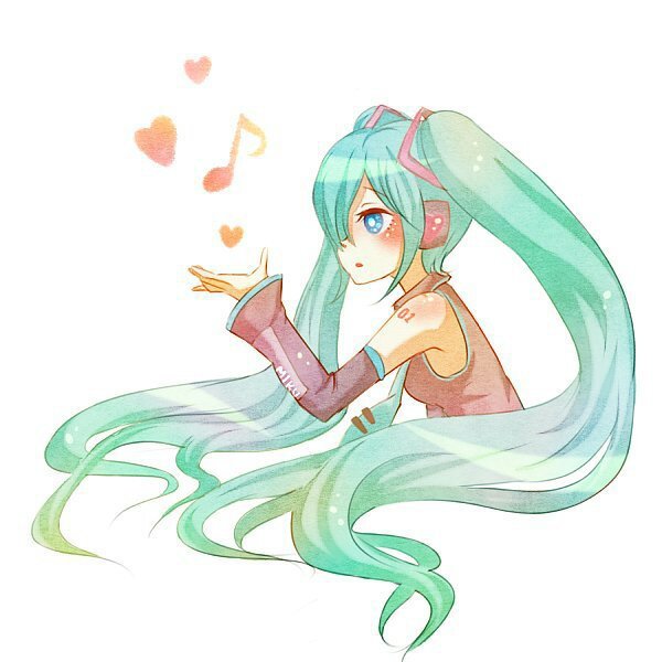 Мику Хацунэ рисунок