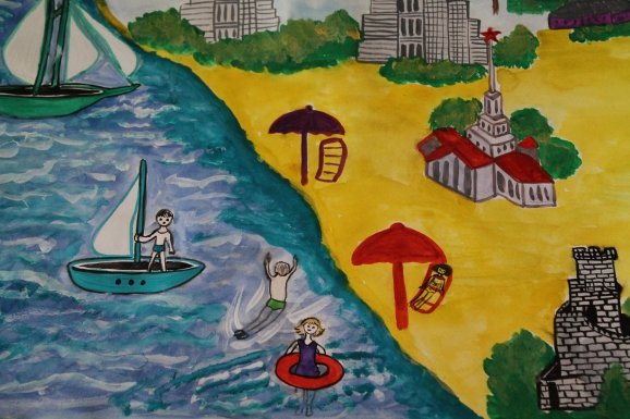 Анапа рисунки детей