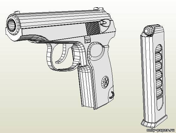 Макаров пистолет чертеж
