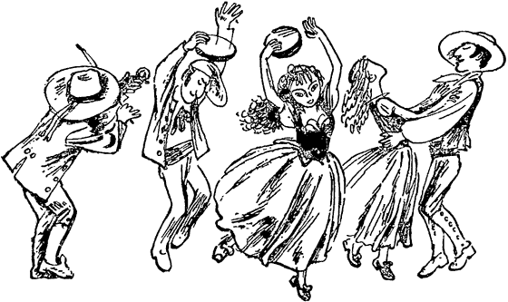 Тарантелла на прозрачном фоне