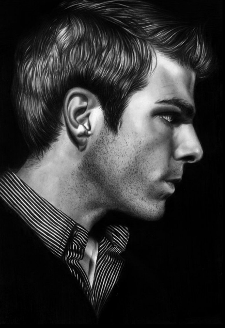 Профиль мужского лица рисунок - 81 фото