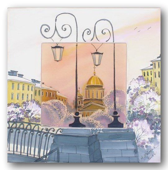 Петербург в декоративном рисовании