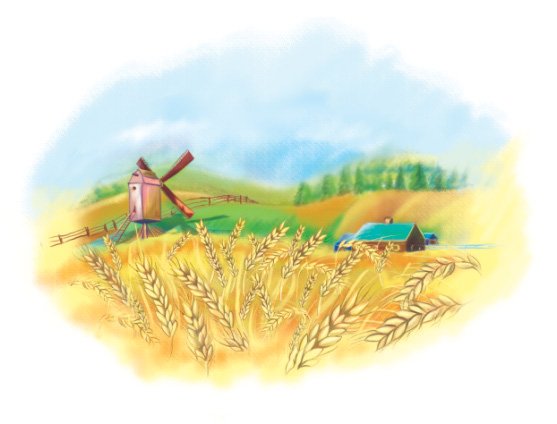 Дети в пшеничном поле