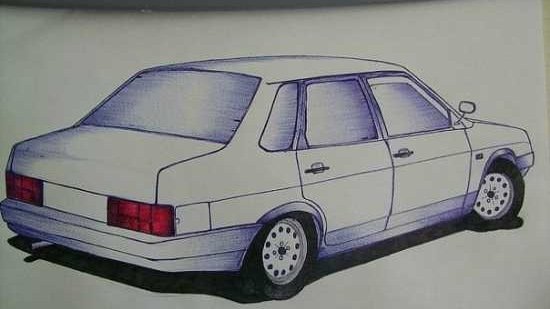 Рисунки машины ВАЗ 21099