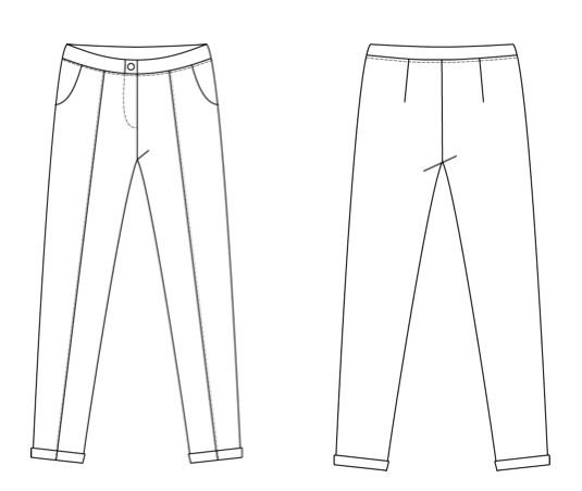 Брюки карандаш