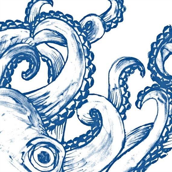 Щупальца Кракена граффити