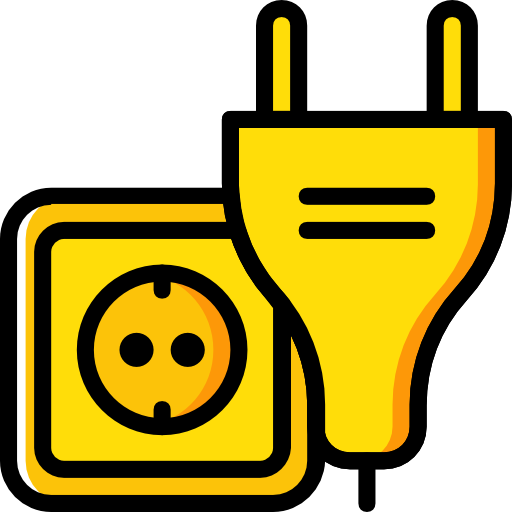 Пиктограмма вилка розетка