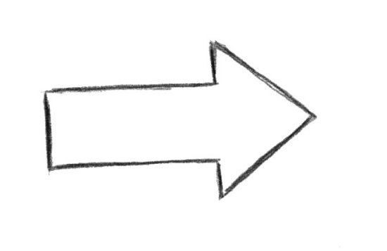 Стрелка карандашом