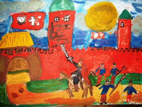 Народное ополчение рисунки детей