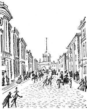 Рисунки Питер Невский проспект