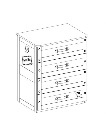 Нарисовать комод