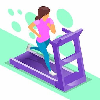 Бегавой дорожка вектор