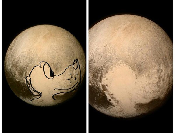 Плутон Планета рисунок