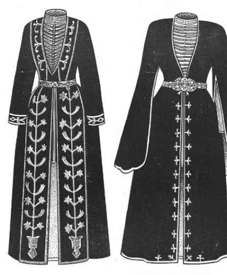 Адыгейская национальный костюм адыгов раскраска