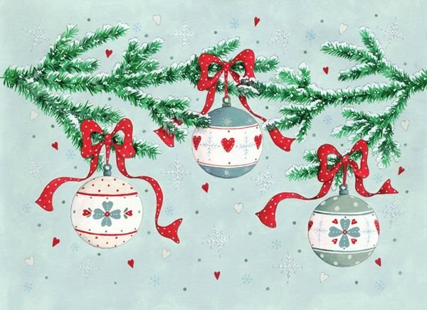 Новогодние открытки гномики