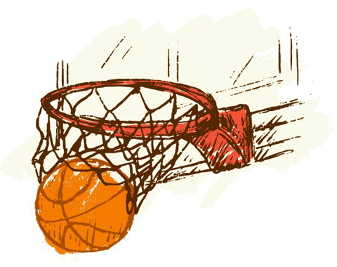 Баскетбольное кольцо нарисовать