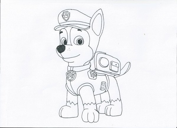Гонщик Щенячий патруль рисунок