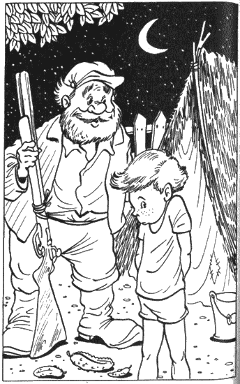 Поэтапное рисование огурца