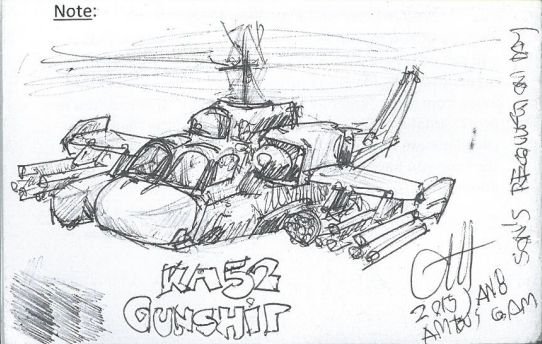 Ка 52 карандашом