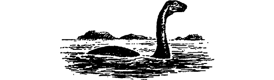 Лохнесское чудовище силуэт