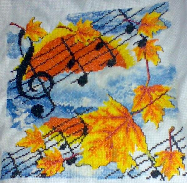 Рисунок на тему музыкальная осень