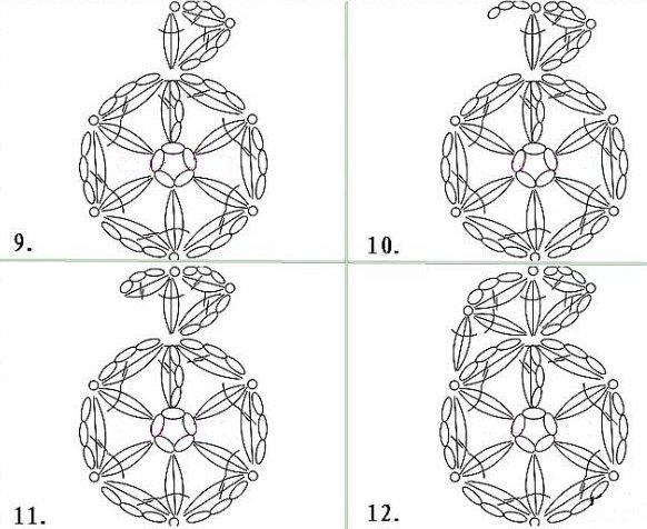 Вязание шапки крючком звездочки схема