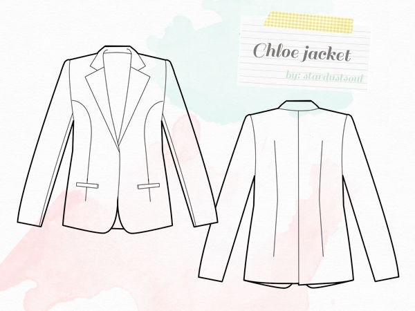 Воротники технический эскиз