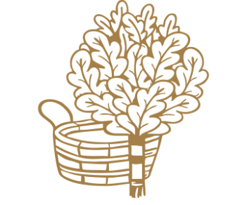 Банный веник вектор чб