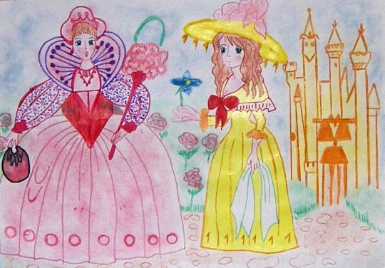 Рисунок для 3 класса Королева математики