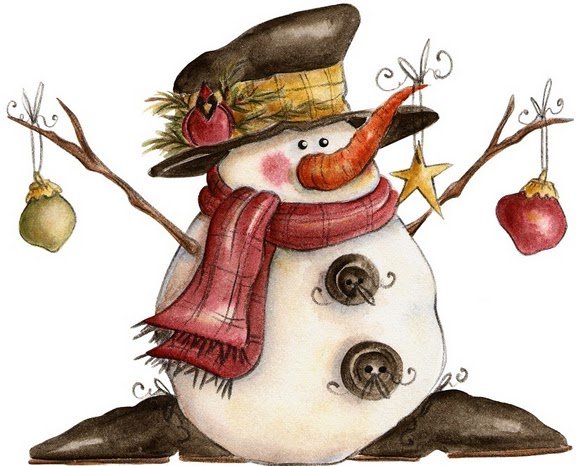 Новогодний Снеговик прикольный