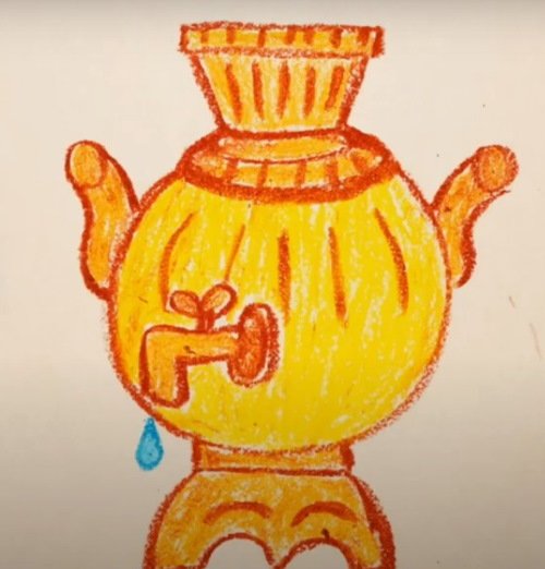 Тульский самовар разукрашка