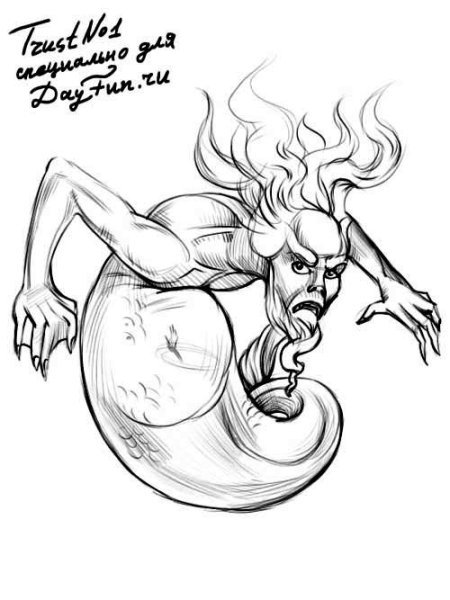 Дух славянской мифологии водяной