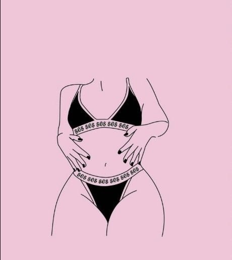 Талия девушки рисунок