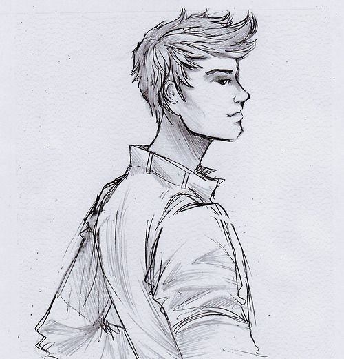 Голый мужчина рисунок карандашом