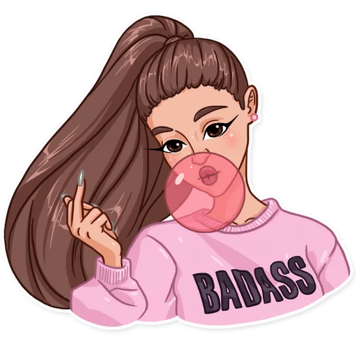 Стикеры ариана Гранде