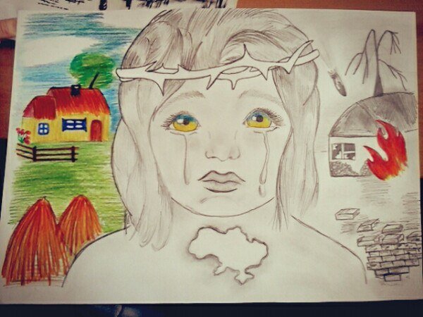 Рисунок на тему Донбасс