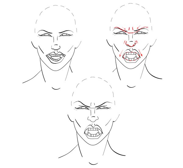 Референсы злого лица