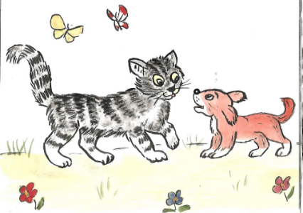 Кошкин щенок стихотворение Берестова