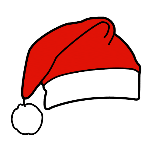 Новогодняя шапка нарисованная