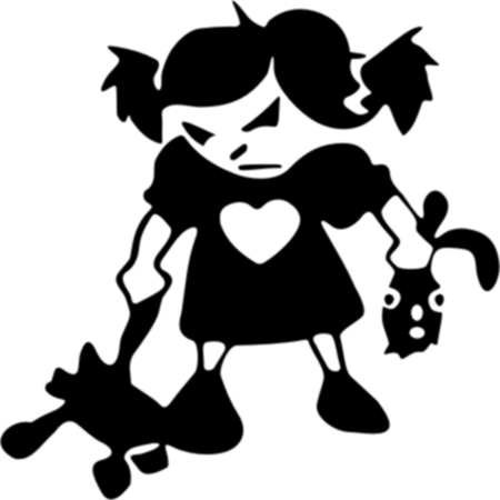 Злая девочка картинки