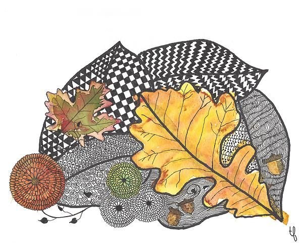 Стилизованные листья