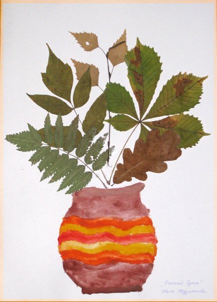 Гербарий из осенних листьев