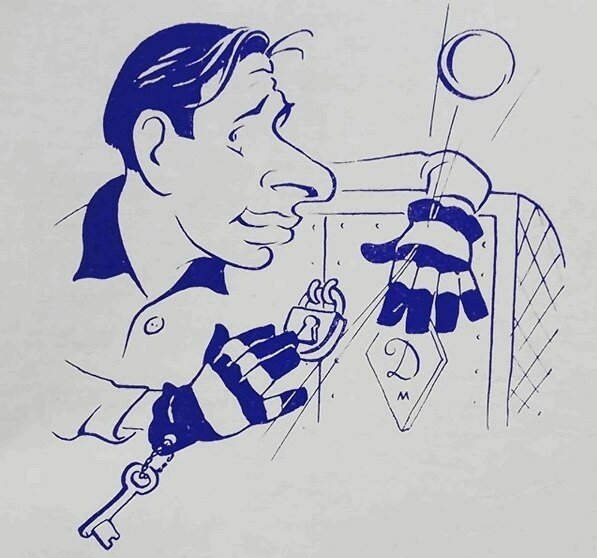 Лев Яшин рисунок